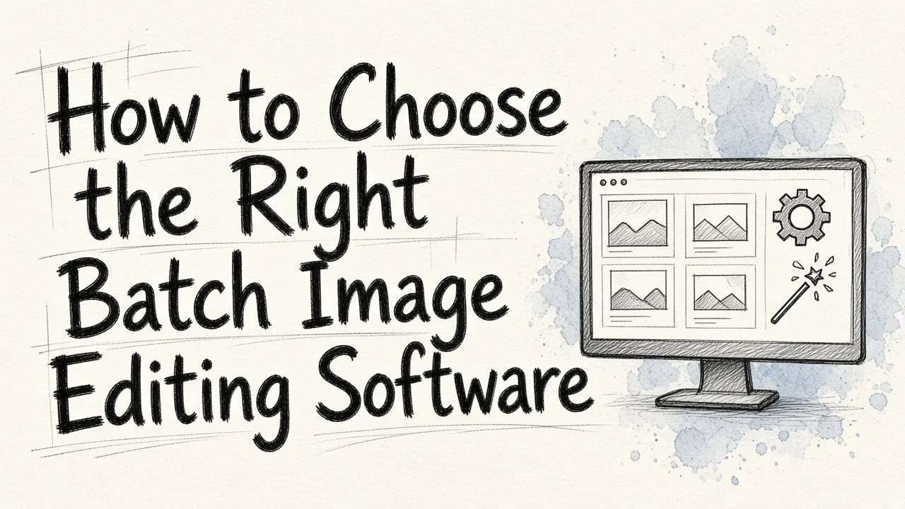 How to Choose the Right Batch Image Editing Software