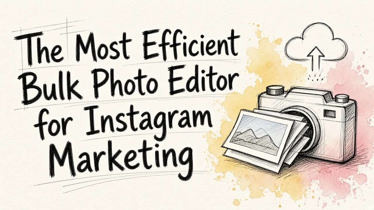 The Most Efficient Bulk Photo Editor for Instagram Marketing