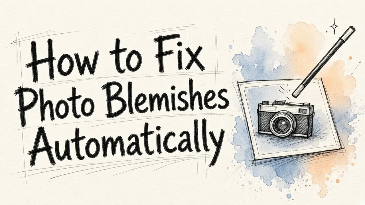 How to Fix Photo Blemishes Automatically