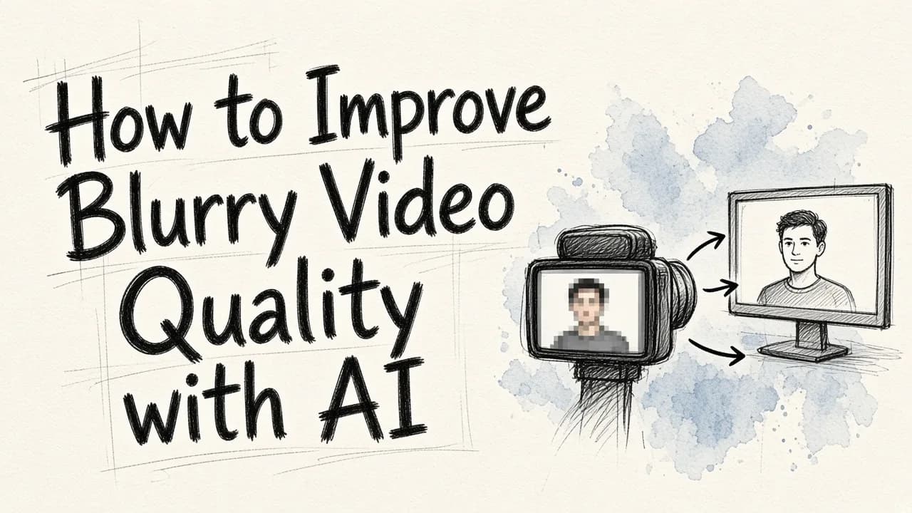 How to Improve Blurry Video Quality with AI