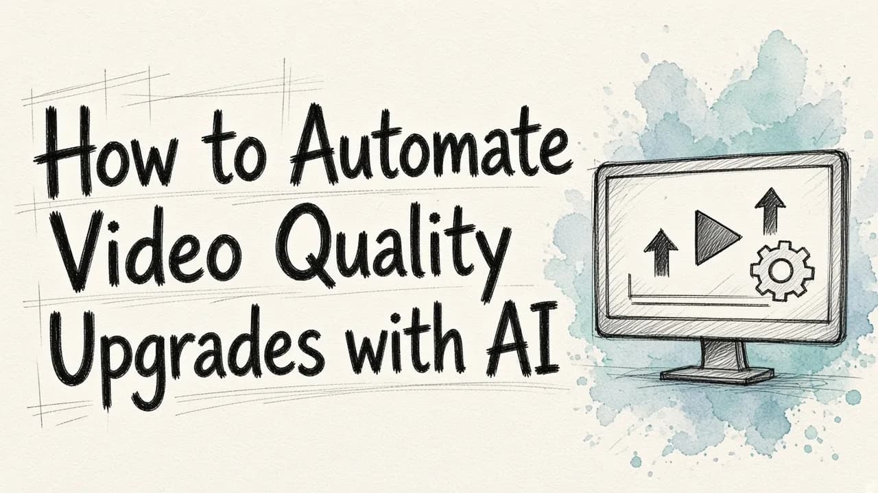 How to Automate Video Quality Upgrades with AI
