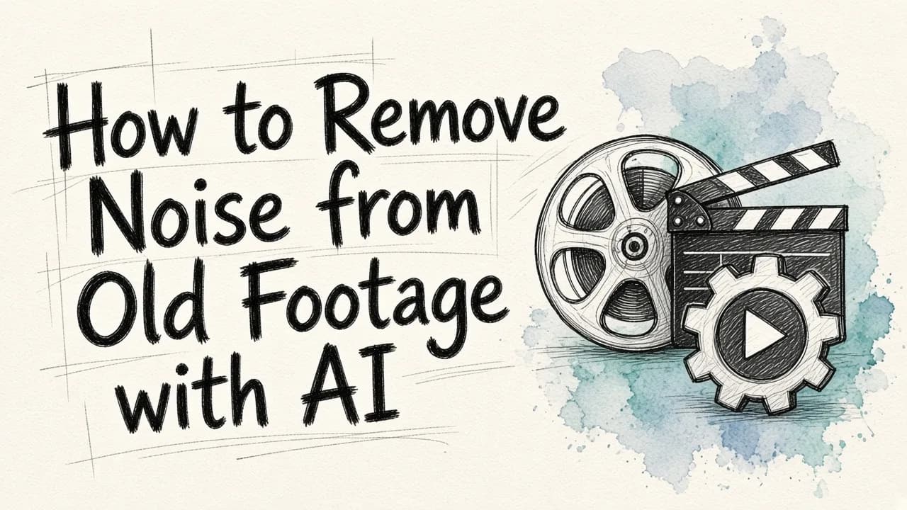 How to Remove Noise from Old Footage with AI