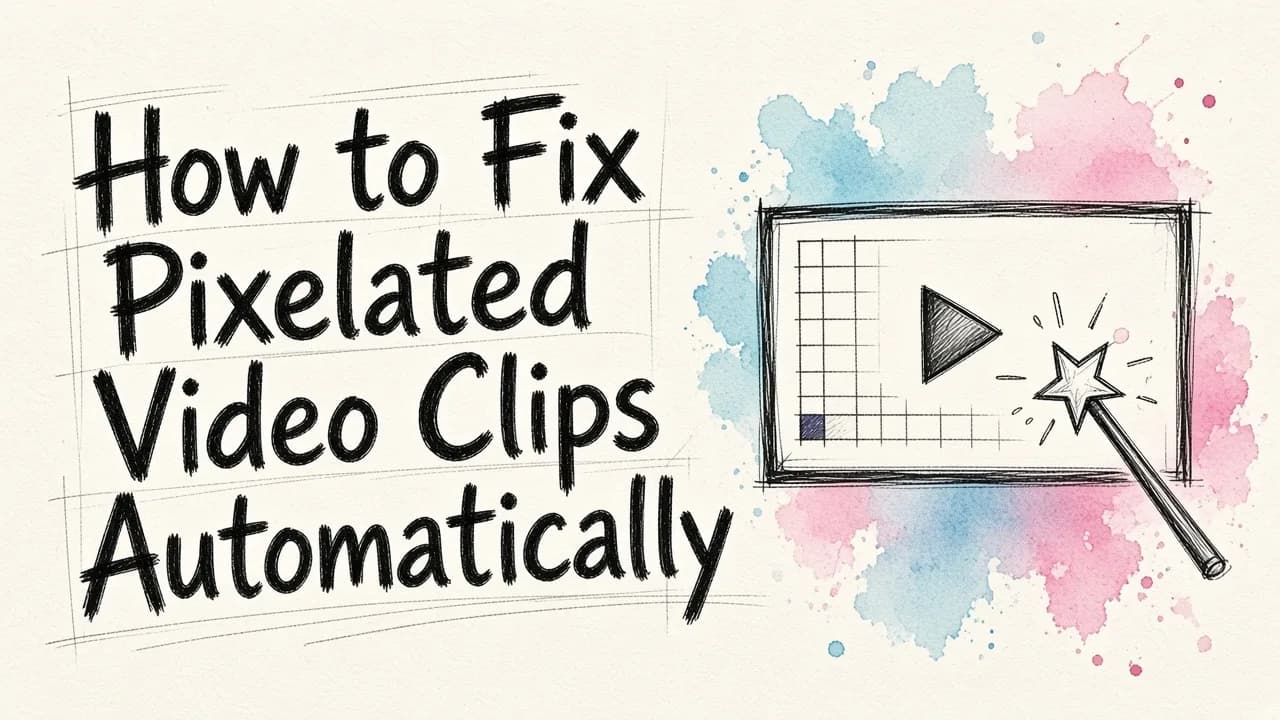 How to Fix Pixelated Video Clips Automatically