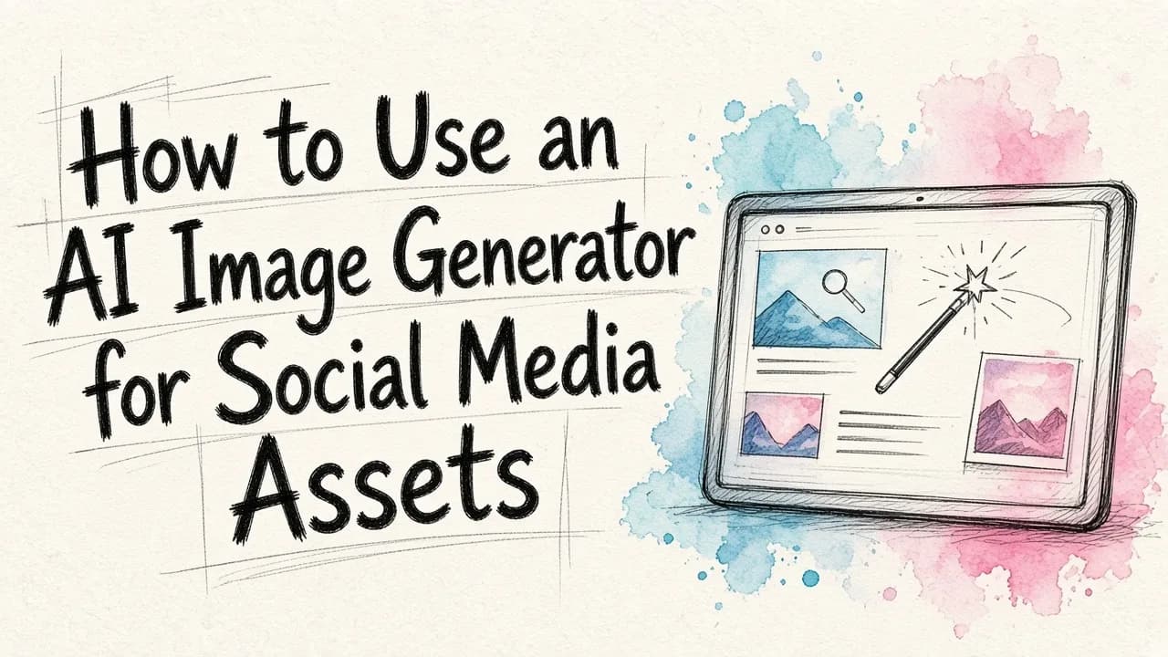 How to Use an AI Image Generator for Social Media Assets