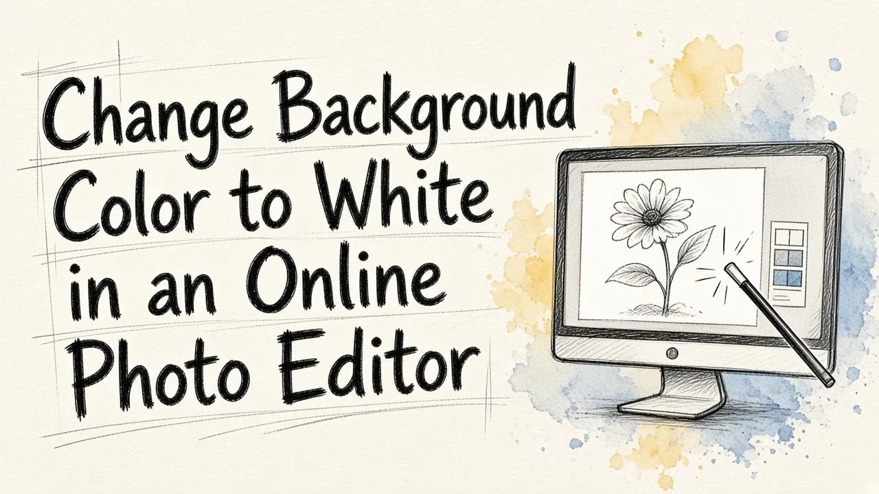 Change Background Color to White in an Online Photo Editor