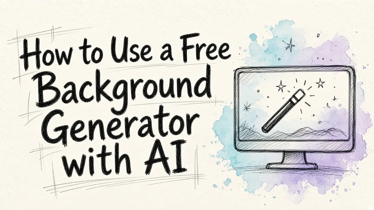 How to Use a Free Background Generator with AI