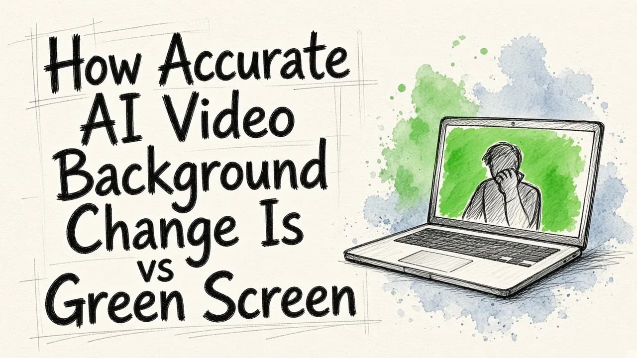 How Accurate AI Video Background Change Is vs Green Screen